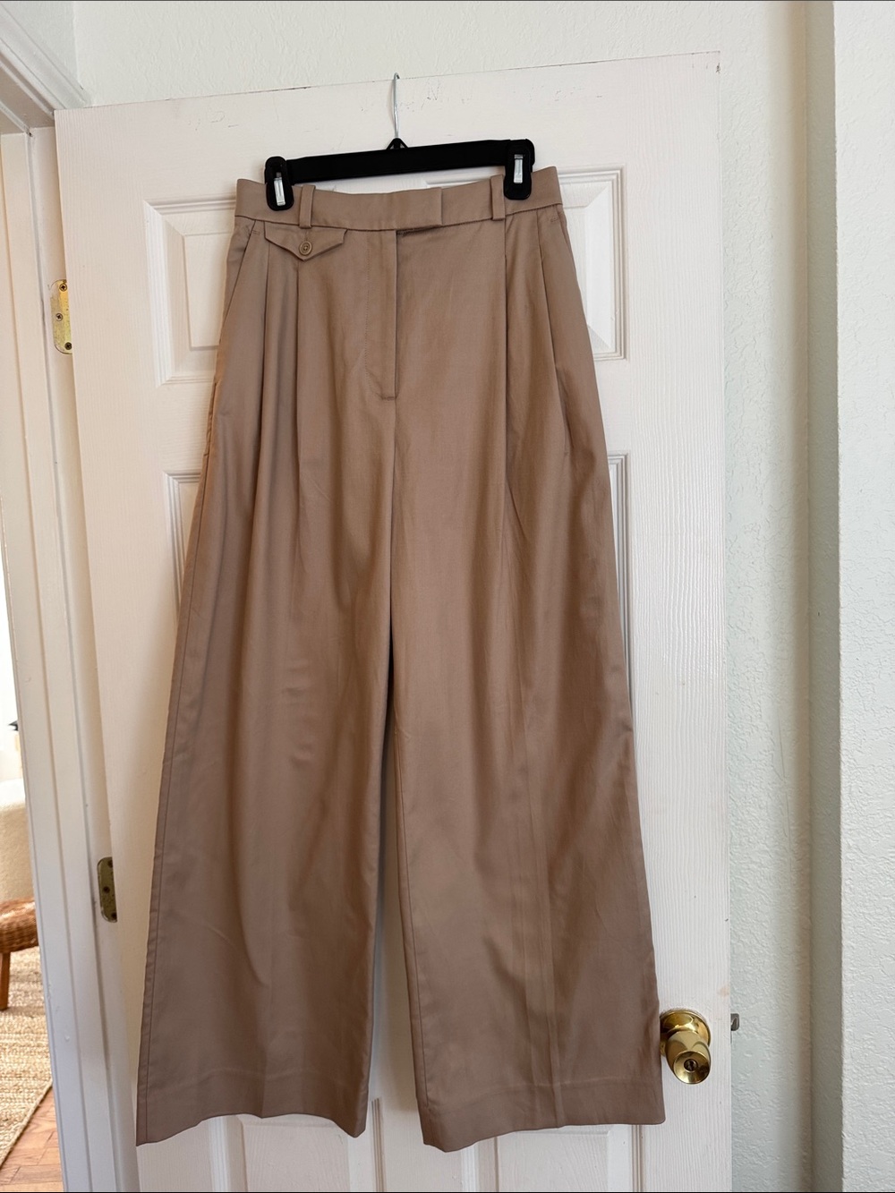 NWOT Banana Republic High Rise Carmel Pleated Wide-Leg Trousers
